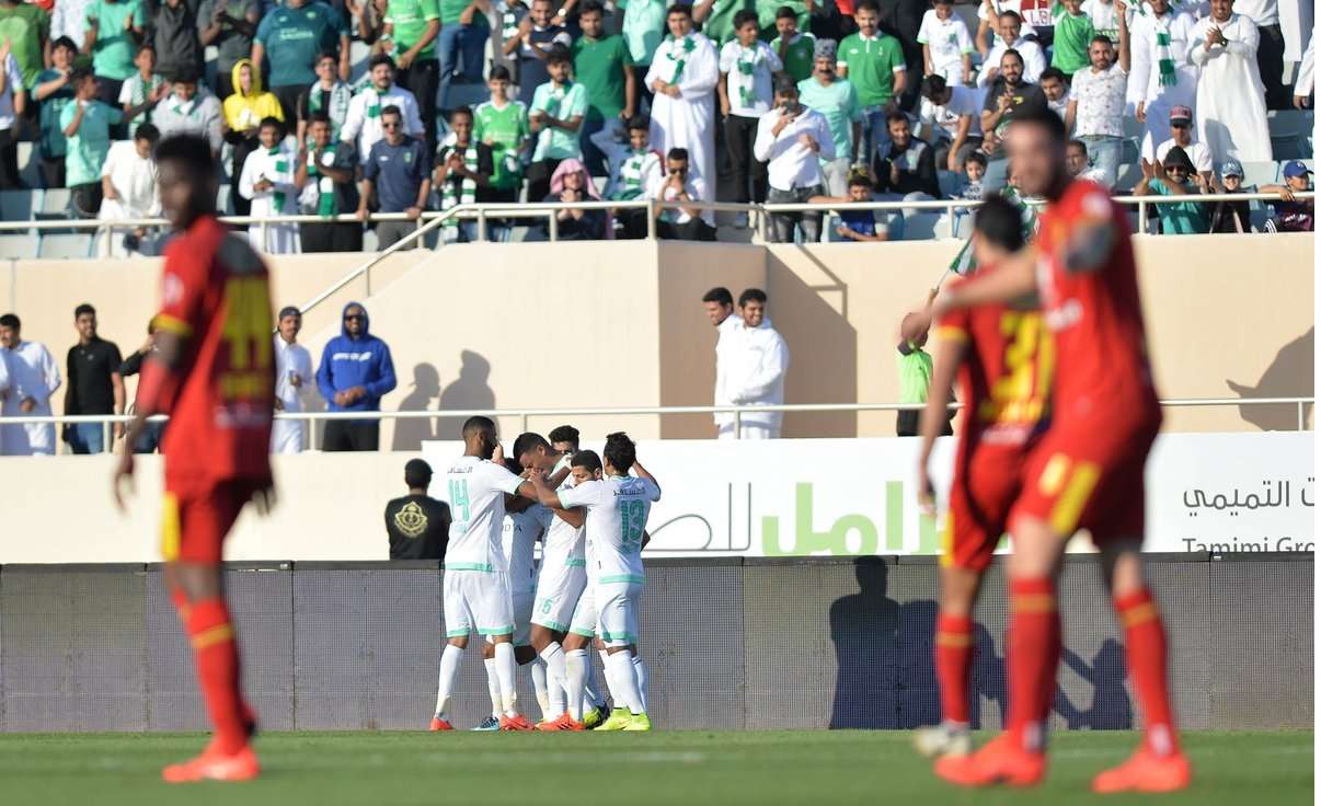 فرحة الأهلي بعد هدف السومة