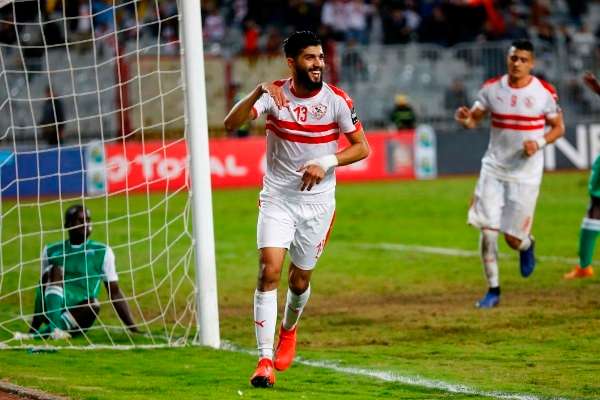 فرحة ساسي بهدفه أمام جورماهيا