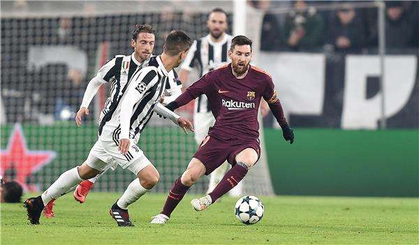 مباراة سابقة بين برشلونة ويوفنتوس
