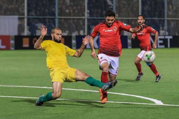 من لقاء الذهاب بين الأهلي والساورة