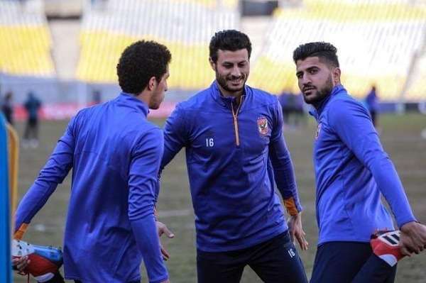 الشناوي من مران الأهلي