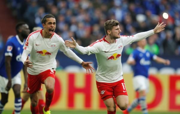 فرحة لاعبي لايبزيج