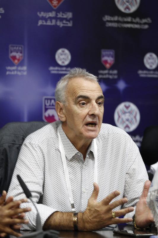 فوساتي من المؤتمر الصحفي ( تصوير: أحمد يسري)