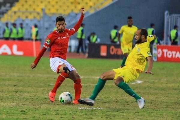 من مباراة الأهلي وشبيبة الساورة