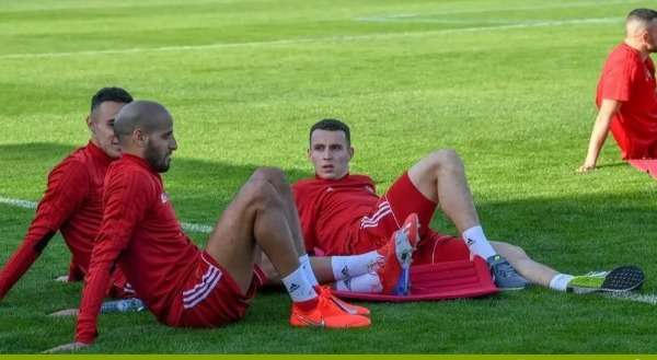 الإدريسي في مران المنتخب