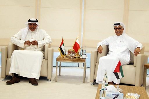 من استقبال الرميثي للشيخ سلمان