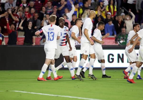 فرحة لاعبي الولايات المتحدة