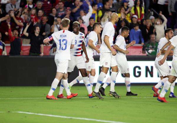 فرحة لاعبي الولايات المتحدة