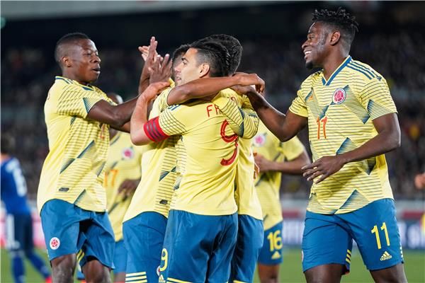 لاعبو منتخب كولومبيا