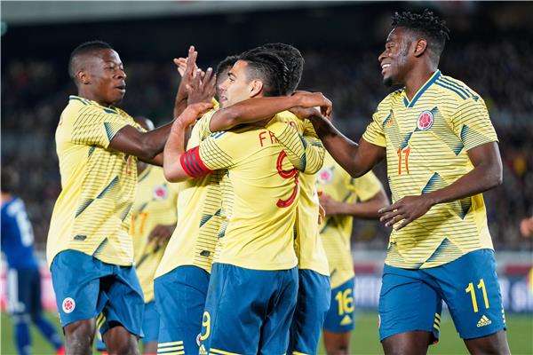 لاعبو منتخب كولومبيا