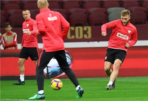 من تدريبات المنتخب البولندي