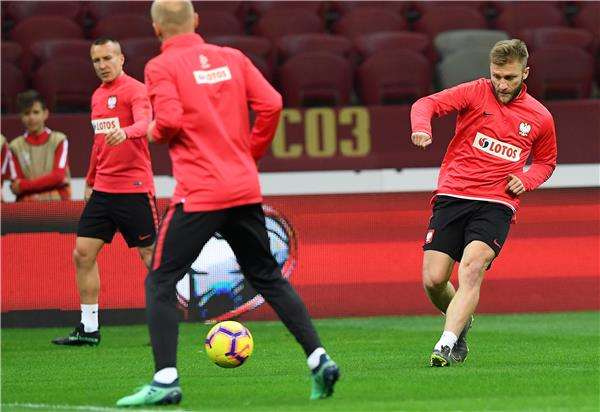 من تدريبات المنتخب البولندي