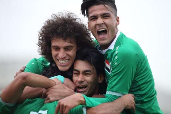 لاعبو الأولمبي العراقي 