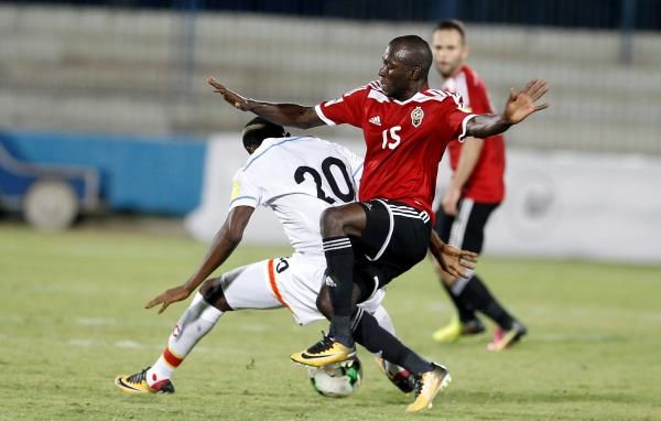 المنتخب الليبي في مباراة سابقة