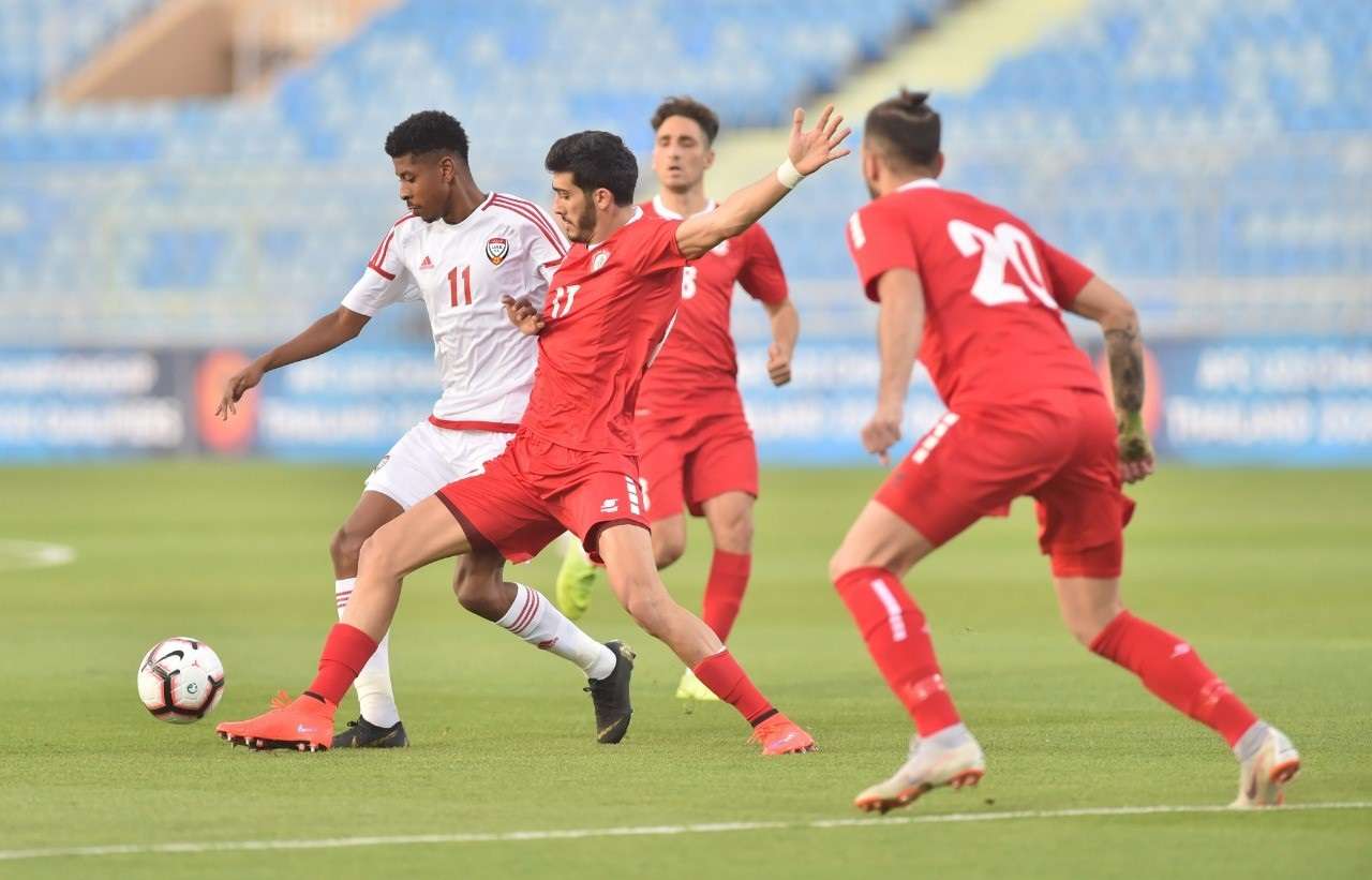 من مباراة لبنان والامارات