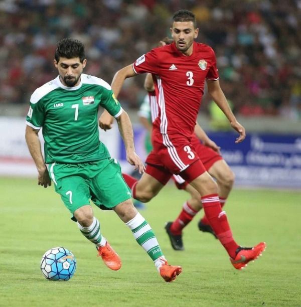 من مباراة الأردن والعراق 2017