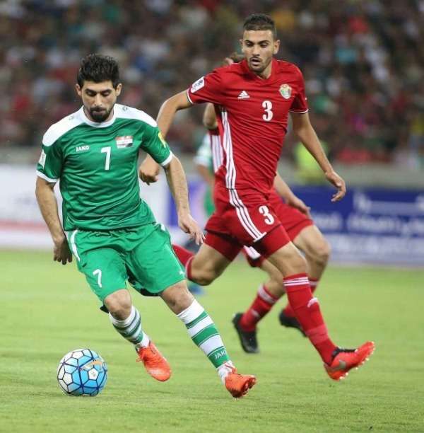 من مباراة الأردن والعراق 2017