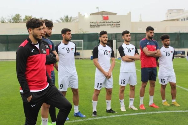 من المران الأخير للمنتخب الأولمبي الفلسطيني