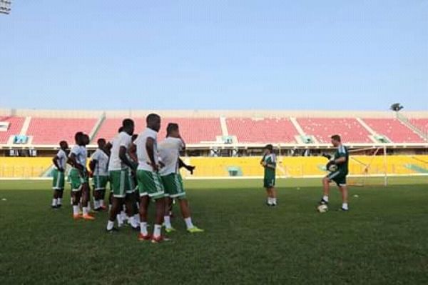 من تدريبات المنتخب الموريتاني 