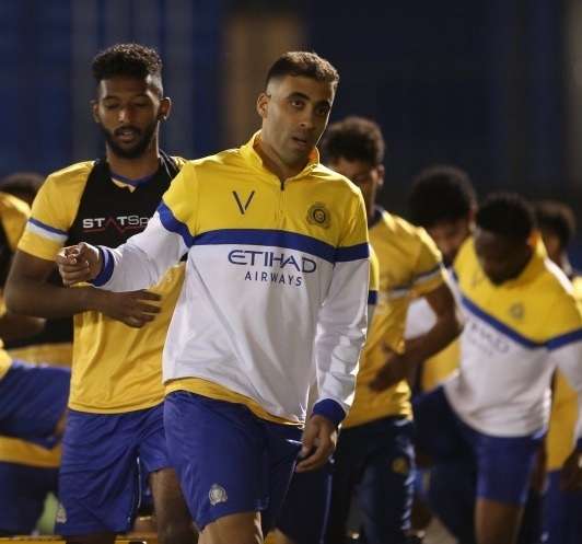 من تدريبات النصر اليوم 