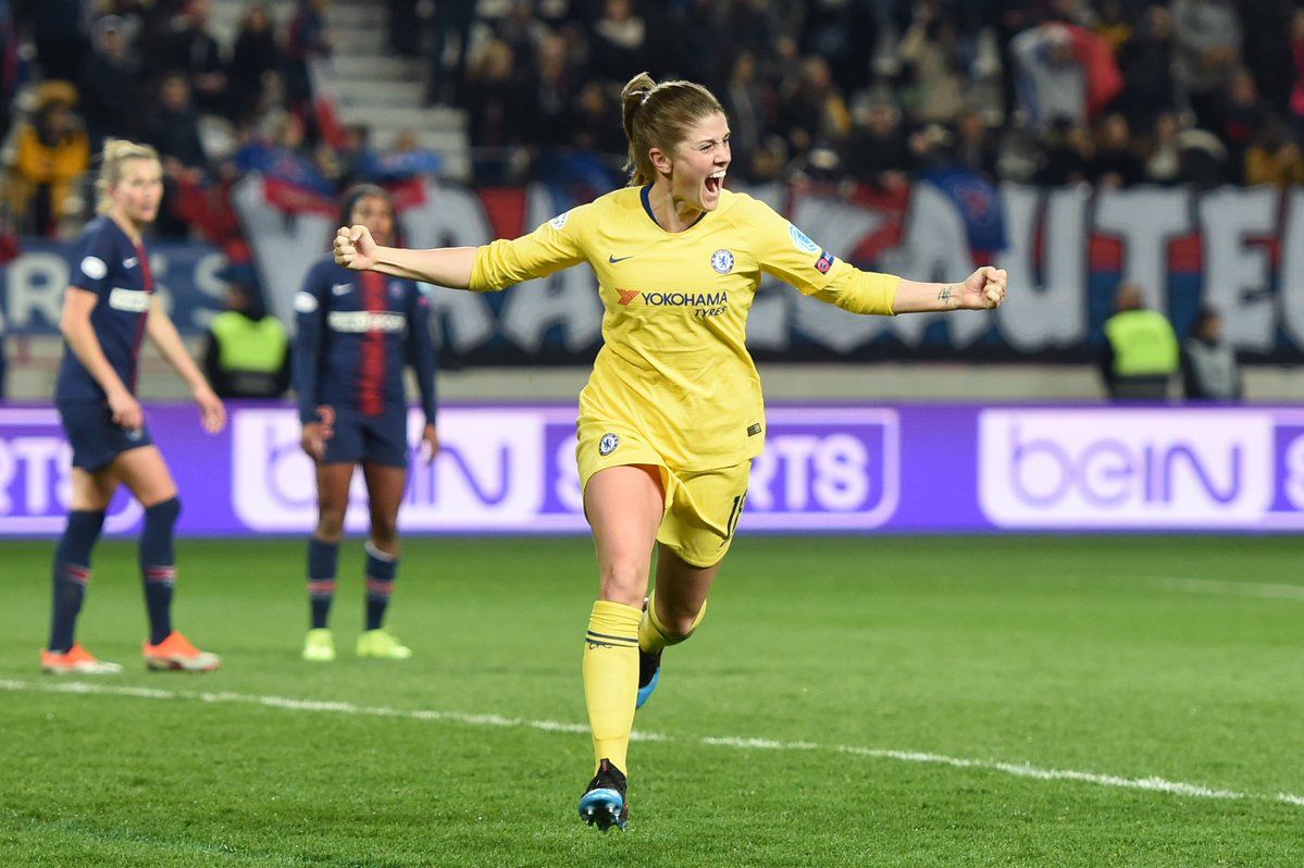 هدف تشيلسي الانجليزي الحاسم بمرمى باريس الفرنسي عبر النرويجية مارين ميلد