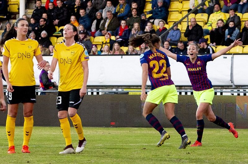 انتصار فريق برشلونة على مستضيفه ليلستروم كفينير النرويجي