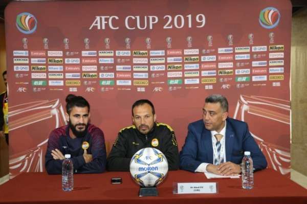 باسم مرمر في المؤتمر الصحفي