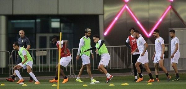 جانب من مران أمس