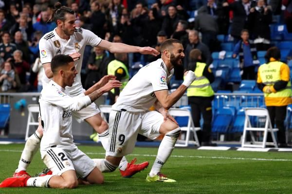 فرحة لاعبي ريال مدريد