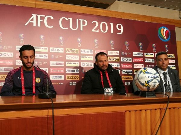 باسم مرمر في المؤتمر الصحفي