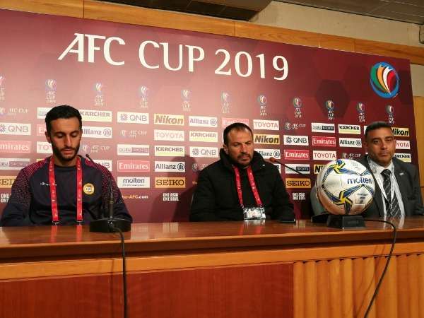 باسم مرمر في المؤتمر الصحفي