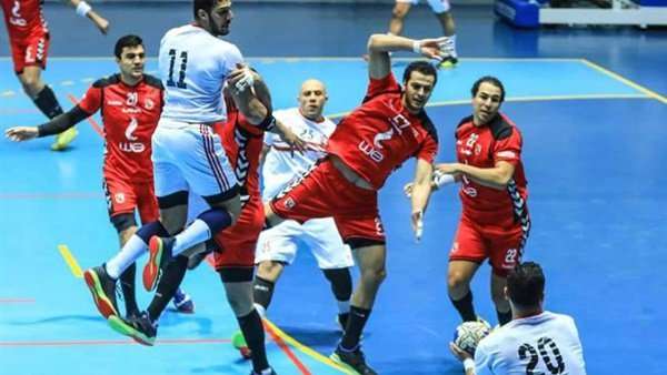 جانب من مباراة الأهلى والزمالك فى اليد