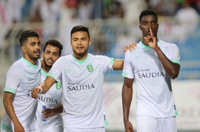 فرحة لاعبي الأهلي - تصوير أحمد يسري