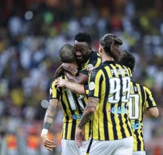 فرحة لاعبي اتحاد جدة