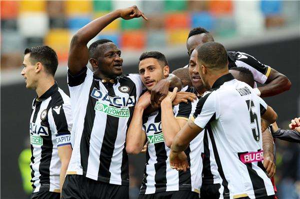 فرحة لاعبي أودينيزي