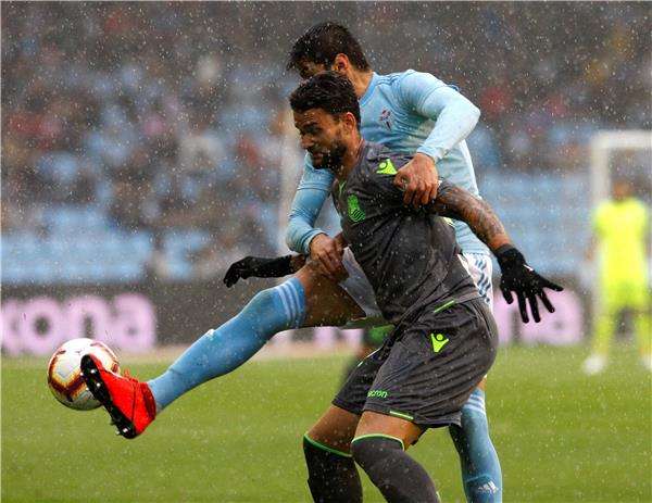 جانب من مباراة سيلتا وسوسيداد