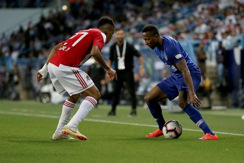 من مباراة الهلال والوحدة