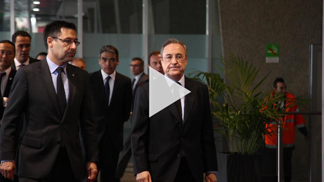 رئيسا ريال مدريد وبرشلونة