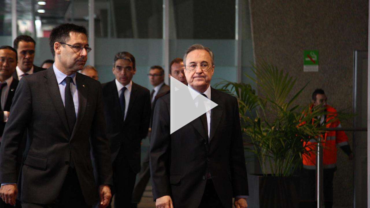 رئيسا ريال مدريد وبرشلونة