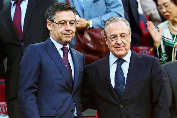 بارتوميو وفلورنتينو بيريز رئيسا ريال مدريد وبرشلونة