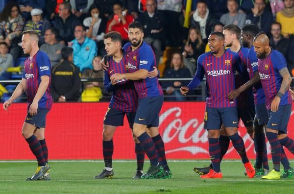 مالكوم وسط لاعبي برشلونة