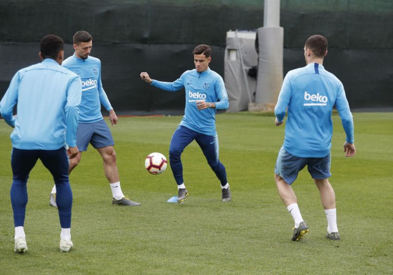 من مران برشلونة