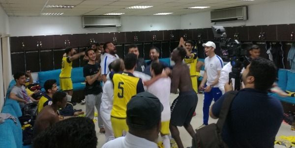 فرحة لاعبي الساحل 