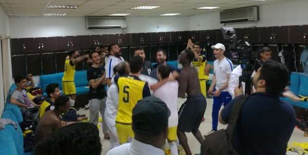 فرحة لاعبي الساحل 