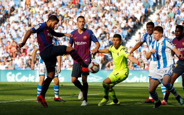 برشلونة في لقاء سابق