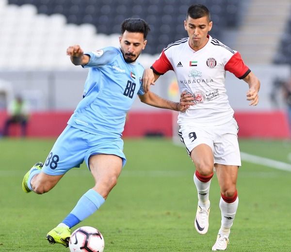 من مباراة الجزيرة ودبا الفجيرة