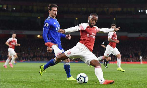 من مباراة سابقة بين آرسنال وليستر سيتي