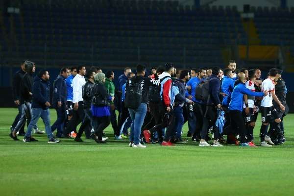 من أحداث مباراة الزمالك وبيراميدز