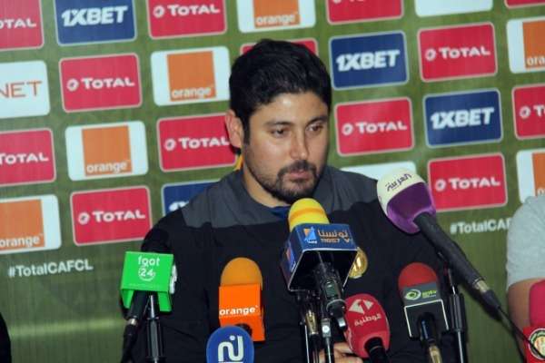 مجدي تراوي خلال المؤتمر الصحفي 