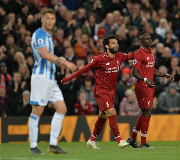 صلاح وماني خلال اللقاء